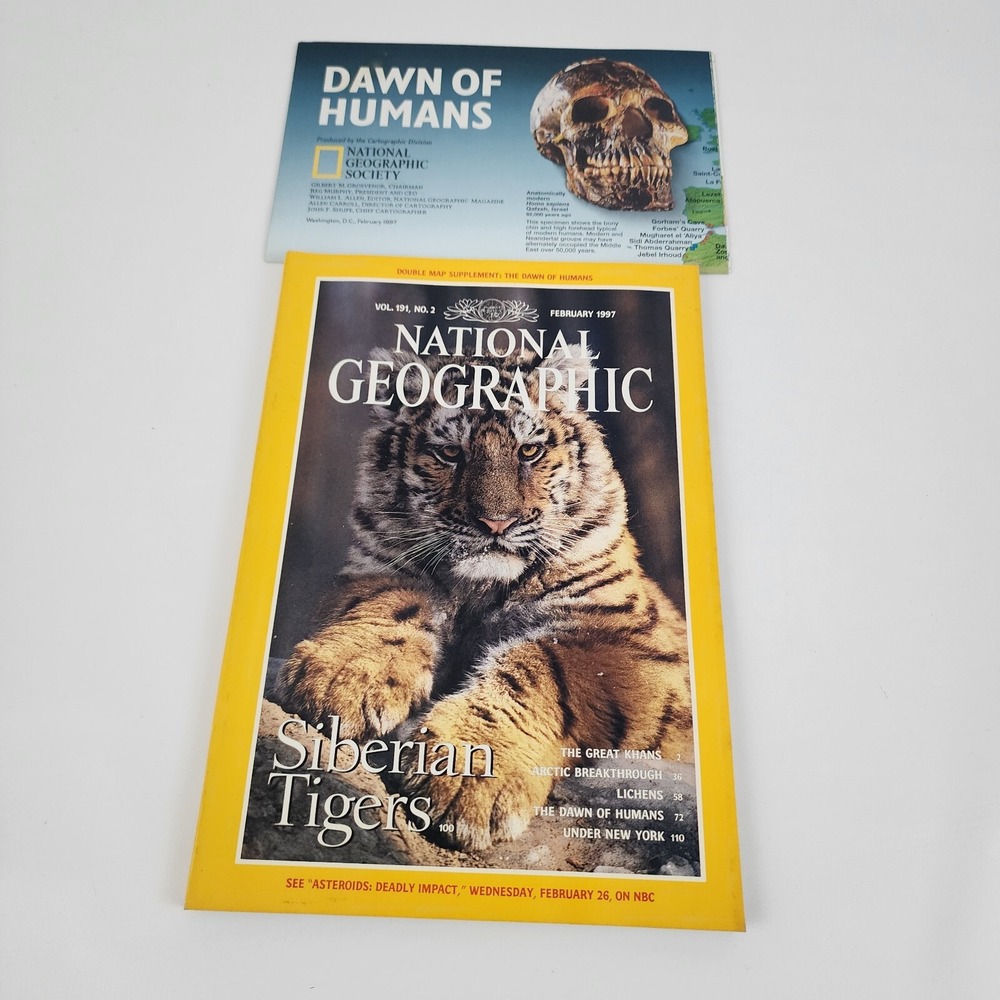 National Geographic Magazine‎ February 1997 With Insert
